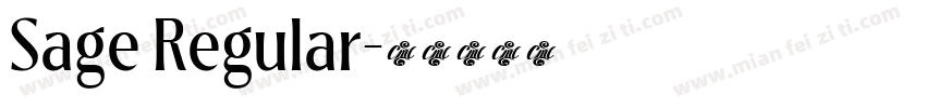 Sage Regular字体转换